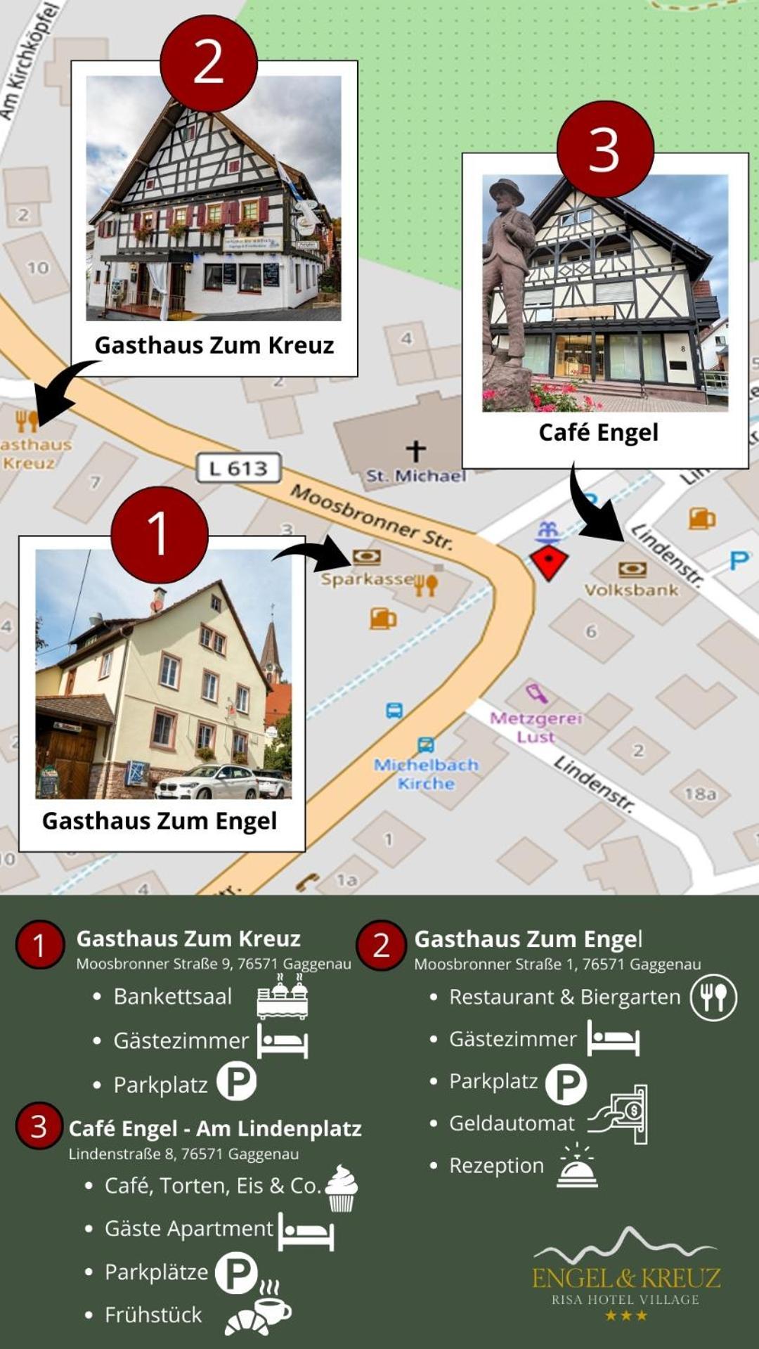 גאגנאו Landhotel Engel & Kreuz מראה חיצוני תמונה